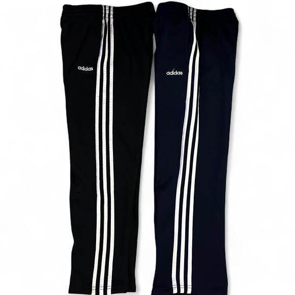 Two pairs of boys adidas Boys Track Pants 10/12 Medium EUC - Picture 1 of 5